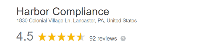 Harbor Compliance customer reviews