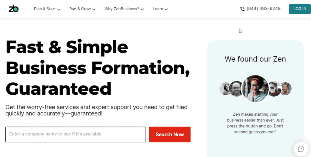 ZenBusiness: Best Website to Start LLC