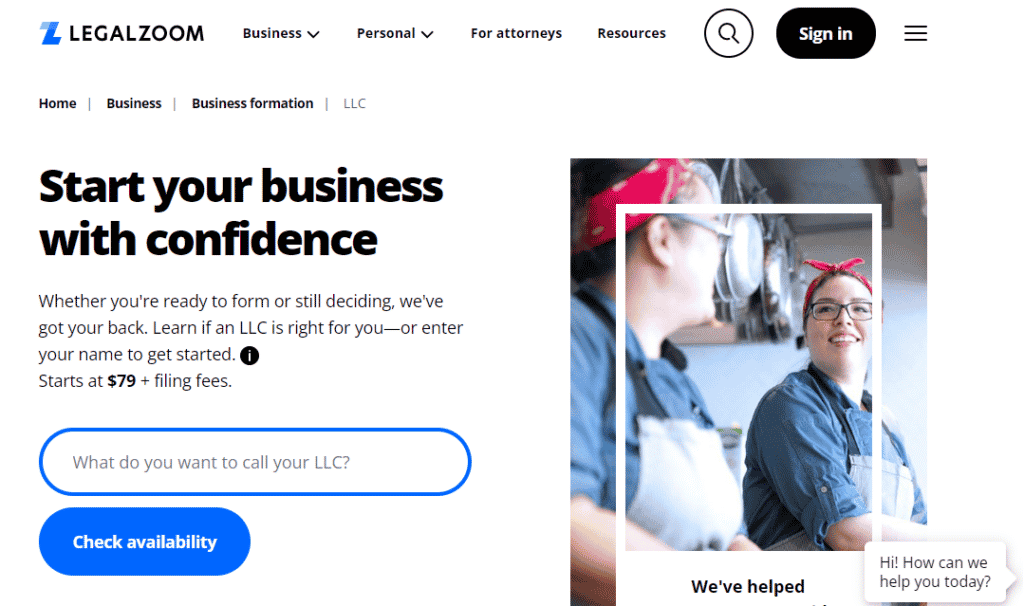 LegalZoom: Best LLC Formation Service
